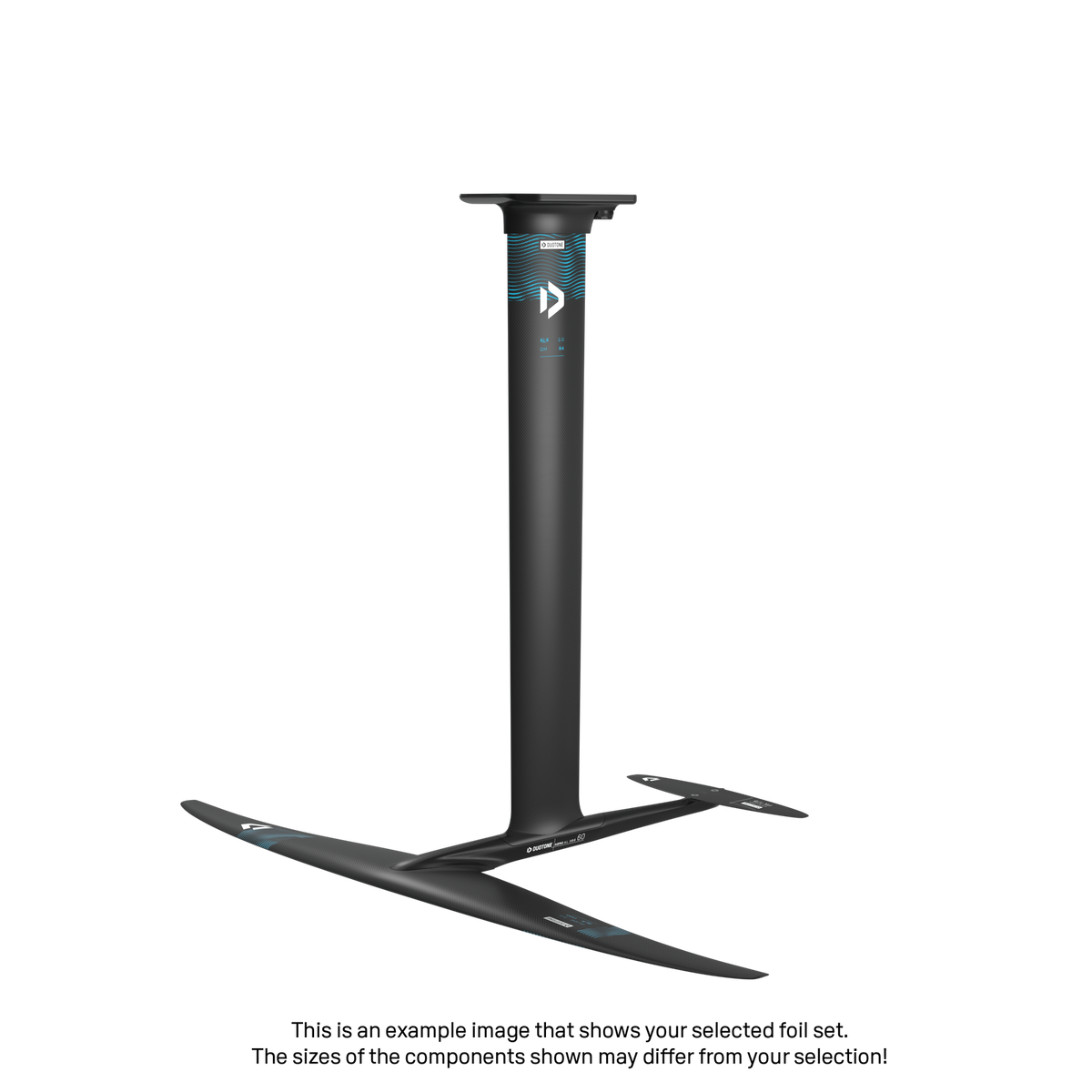 eMast Cruise Set AL 80 Fuselage Aero AL 3BS 74 Front Wing Glide 3.0 SLS 950 Back Wing Stabilizer H 165 Adapter Fuselage - Duotone Onesize